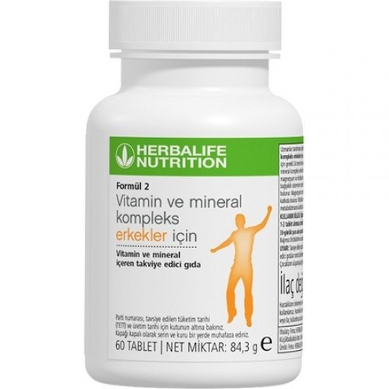 Formül 2 Vitamin ve Mineral Kompleks Erkekler İçin 60 Tablet