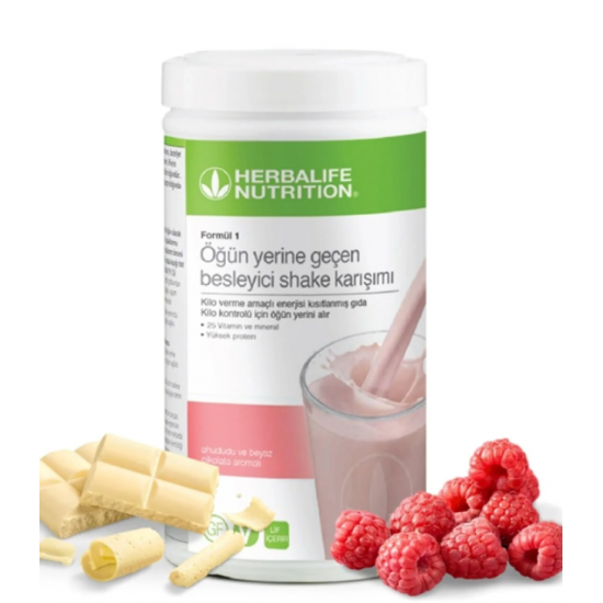 Formül 1 Besleyici Shake Karışımı Ahududu ve Beyaz Çikolata Aromalı